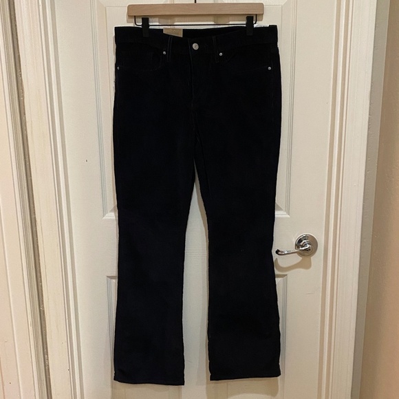 NWT Levi’s 315 Shaping Bootcut-Black Corduroy- 31x30 - Picture 1 of 11